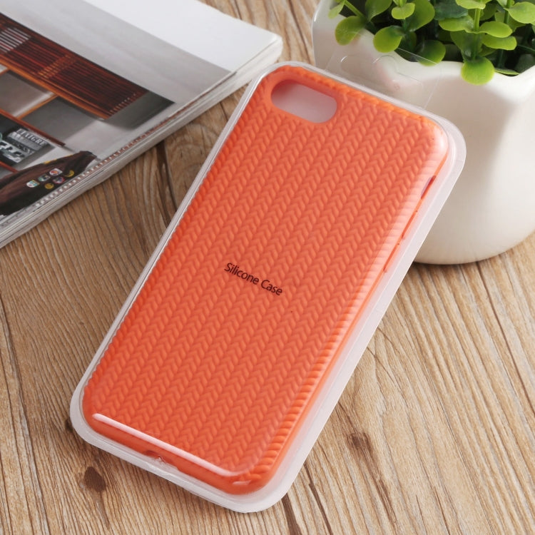 Herringbone Texture Silicone Protective Case For iPhone 8 Plus & 7 Plus