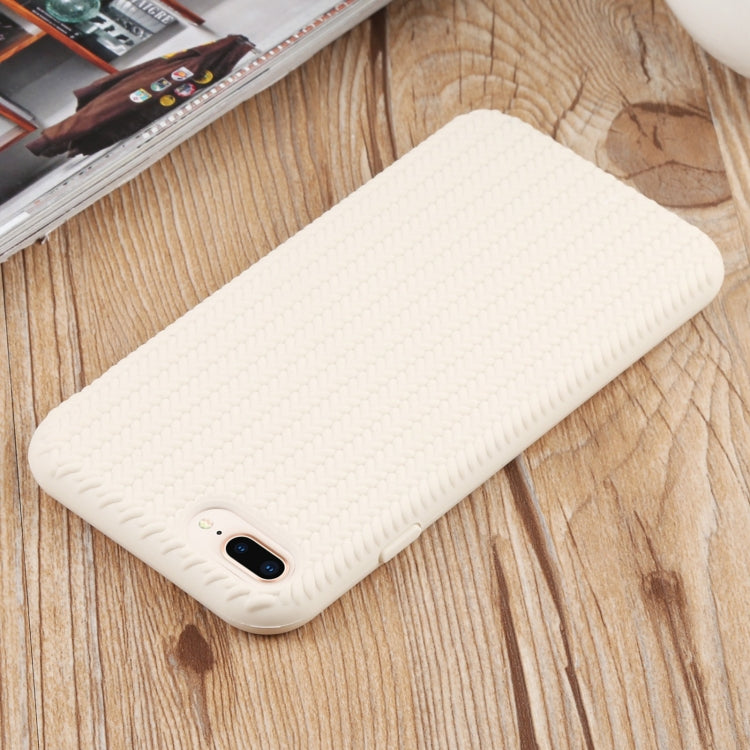 Herringbone Texture Silicone Protective Case For iPhone 8 Plus & 7 Plus
