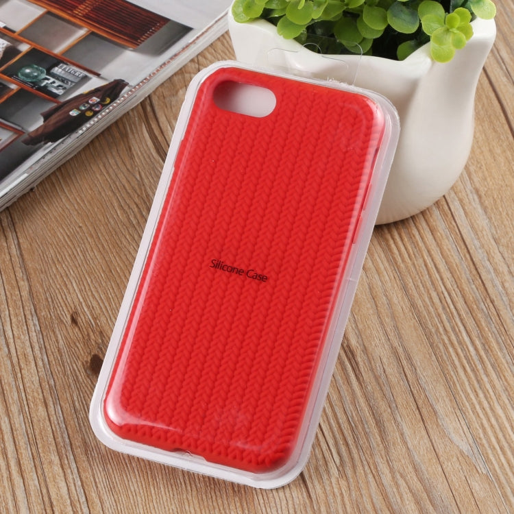 Herringbone Texture Silicone Protective Case For iPhone 8 Plus & 7 Plus