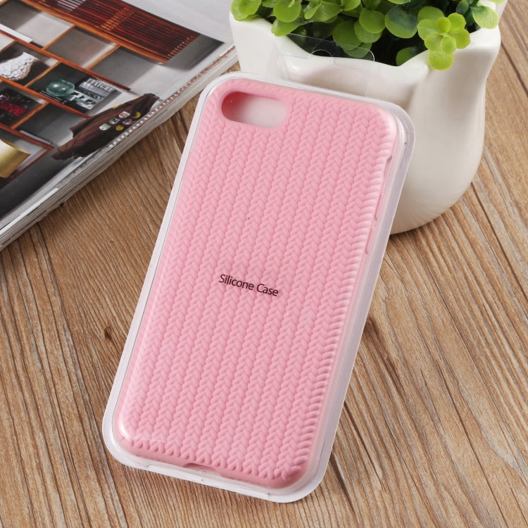 Herringbone Texture Silicone Protective Case For iPhone 8 Plus & 7 Plus
