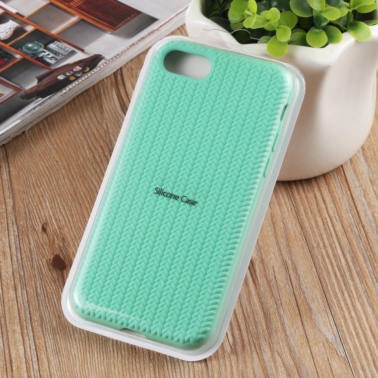 Herringbone Texture Silicone Protective Case For iPhone 8 Plus & 7 Plus
