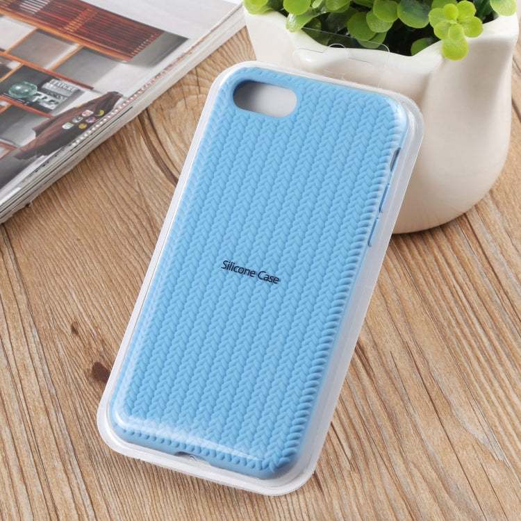 Herringbone Texture Silicone Protective Case For iPhone 8 Plus & 7 Plus