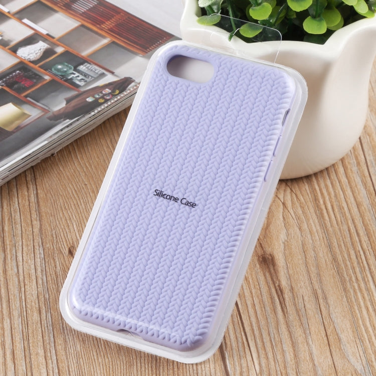 Herringbone Texture Silicone Protective Case For iPhone 8 Plus & 7 Plus