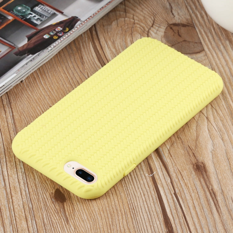 Herringbone Texture Silicone Protective Case For iPhone 8 Plus & 7 Plus