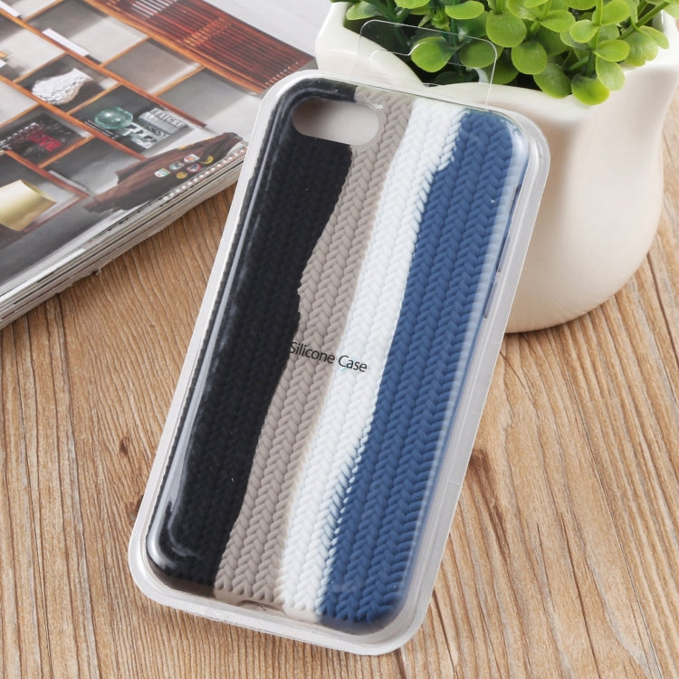 Herringbone Texture Silicone Protective Case For iPhone 8 Plus & 7 Plus