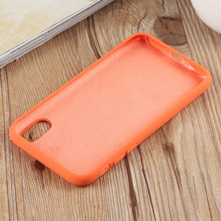 For iPhone XS Max Herringbone Texture Silicone Protective Case