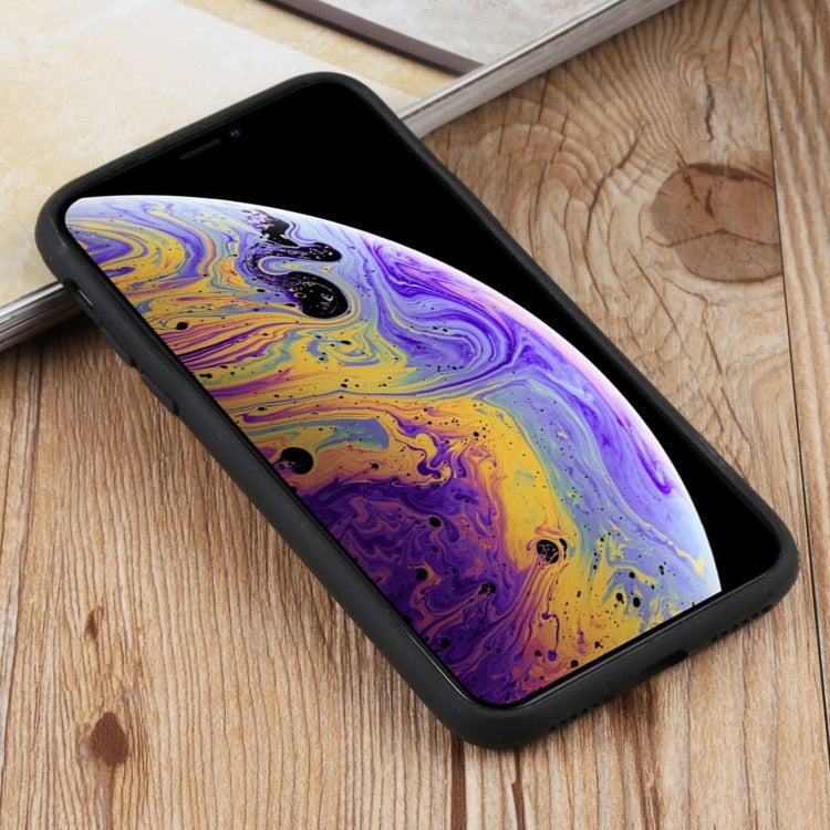 For iPhone XS Max Herringbone Texture Silicone Protective Case