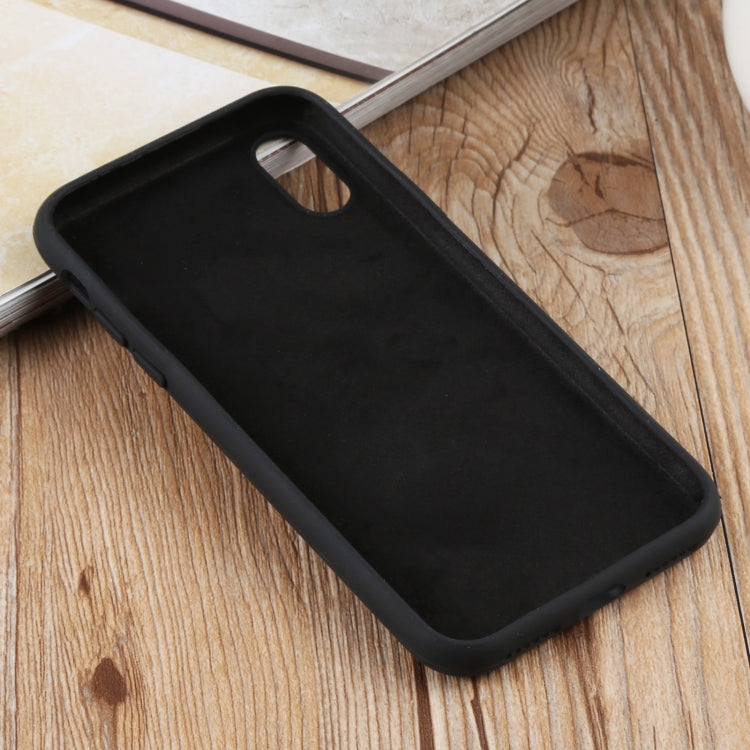 For iPhone XS Max Herringbone Texture Silicone Protective Case