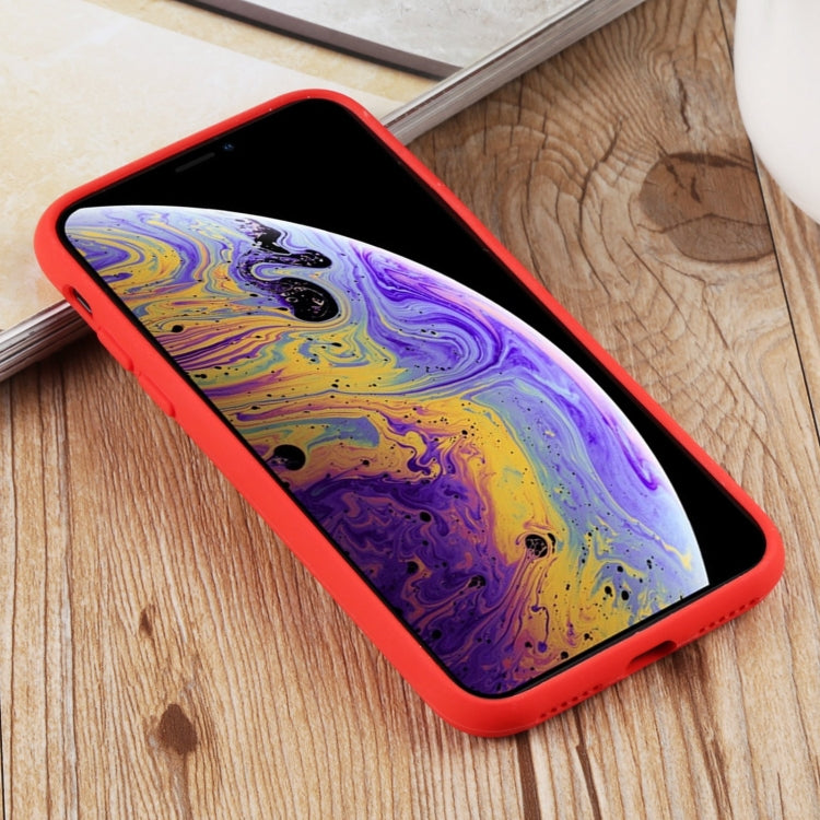 For iPhone XS Max Herringbone Texture Silicone Protective Case