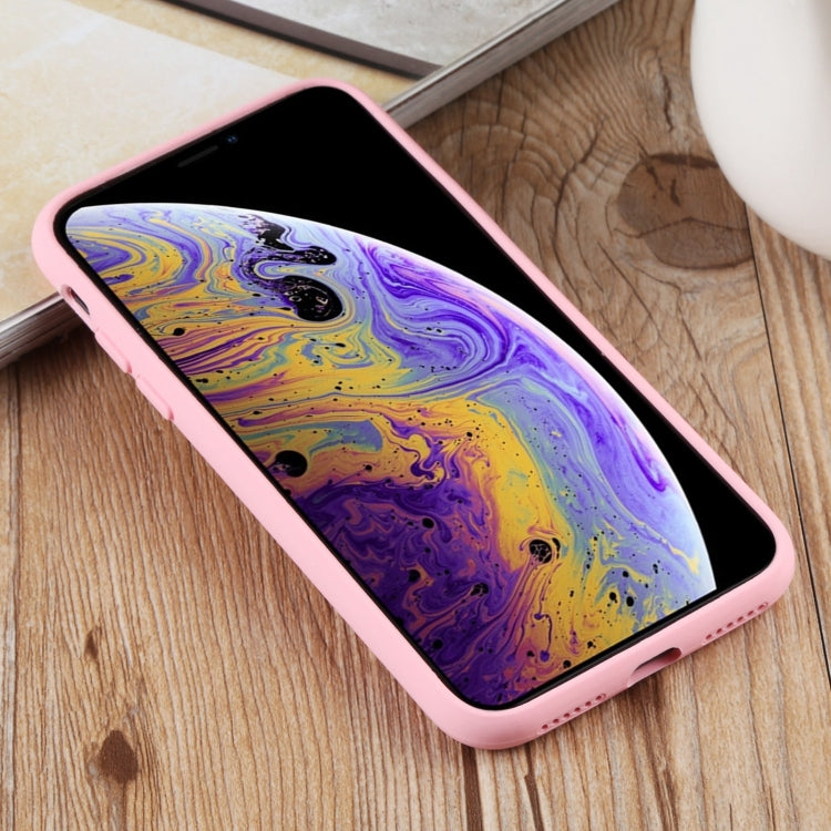 For iPhone XS Max Herringbone Texture Silicone Protective Case
