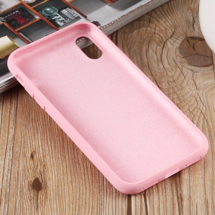 For iPhone XS Max Herringbone Texture Silicone Protective Case