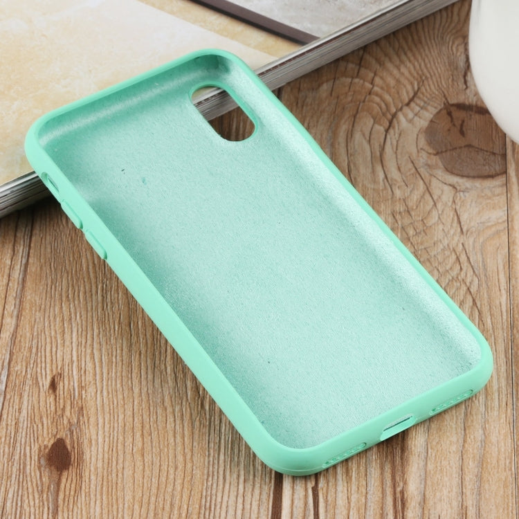 For iPhone XS Max Herringbone Texture Silicone Protective Case