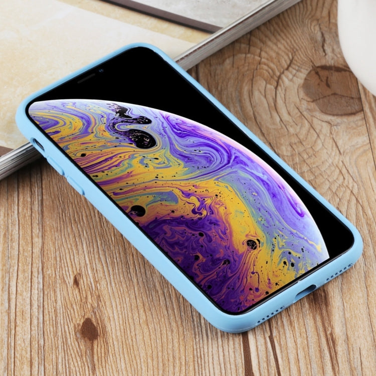 For iPhone XS Max Herringbone Texture Silicone Protective Case