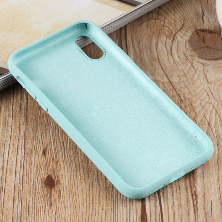 For iPhone XS Max Herringbone Texture Silicone Protective Case