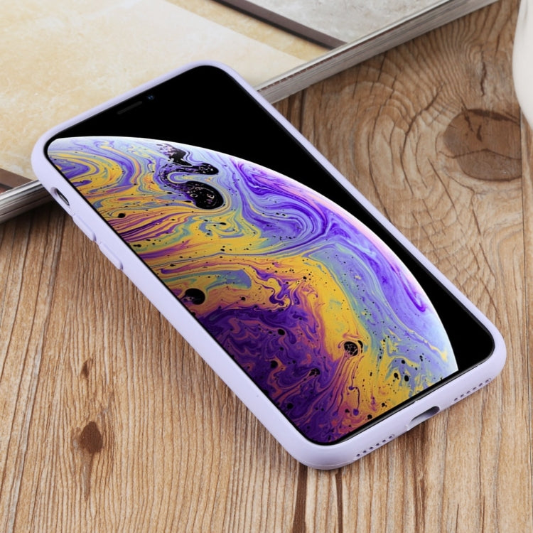 For iPhone XS Max Herringbone Texture Silicone Protective Case