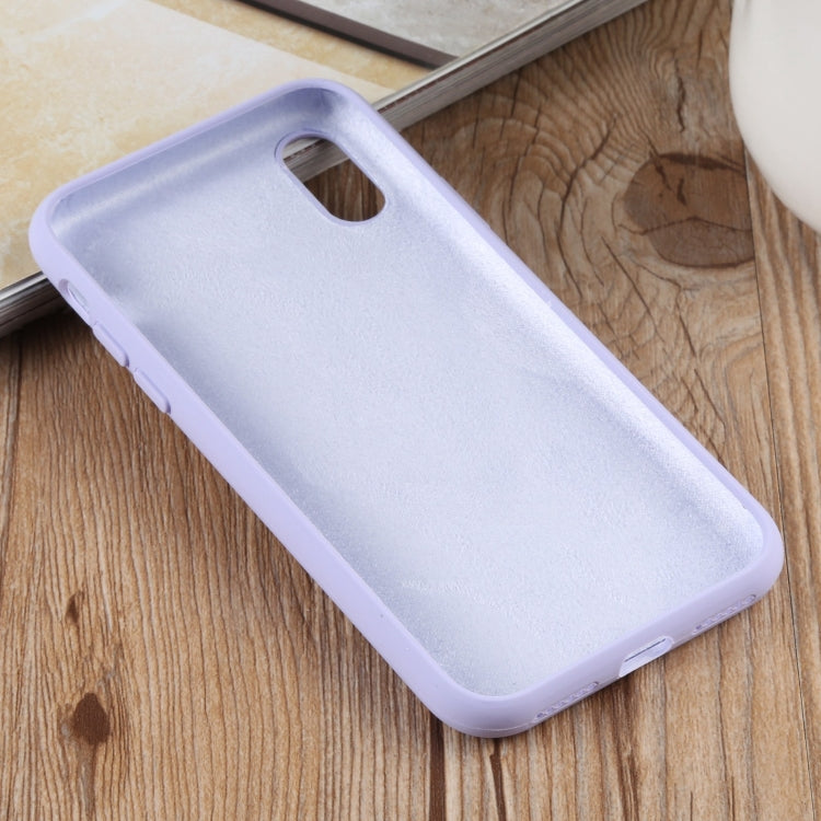For iPhone XS Max Herringbone Texture Silicone Protective Case