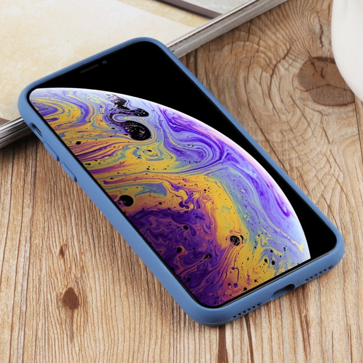 For iPhone XS Max Herringbone Texture Silicone Protective Case