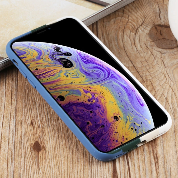For iPhone XS Max Herringbone Texture Silicone Protective Case