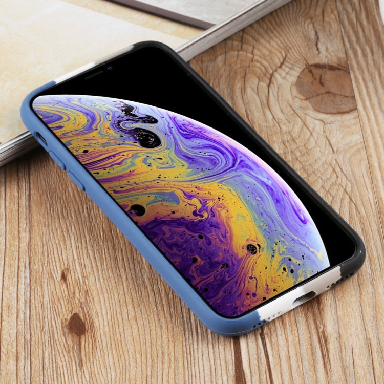 For iPhone XS Max Herringbone Texture Silicone Protective Case