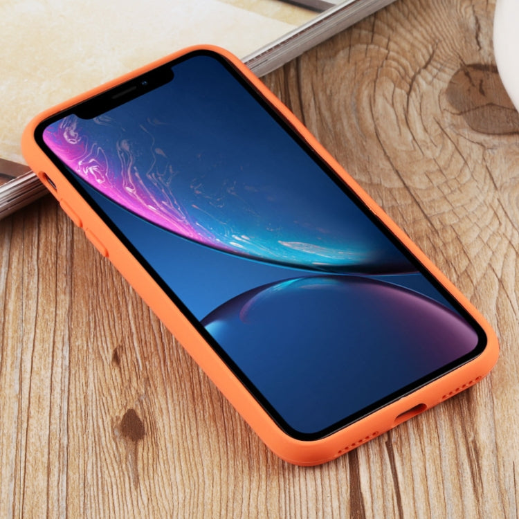 For iPhone XR Herringbone Texture Silicone Protective Case