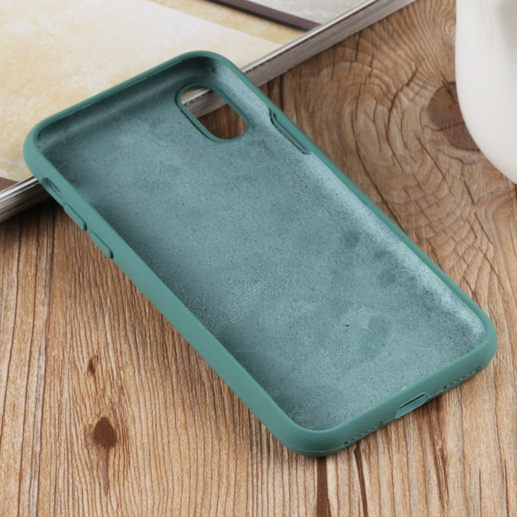 For iPhone XR Herringbone Texture Silicone Protective Case