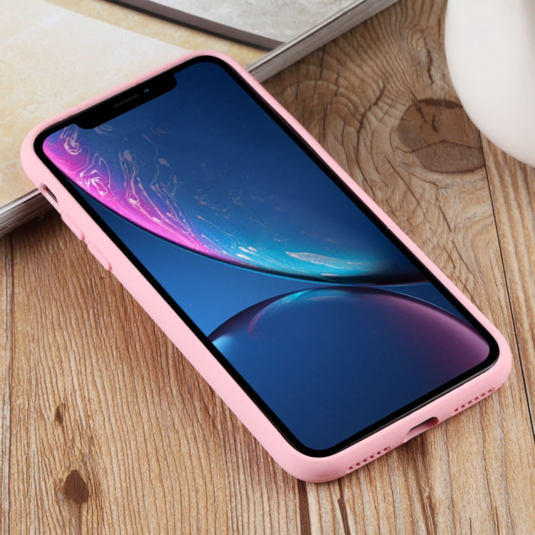 For iPhone XR Herringbone Texture Silicone Protective Case