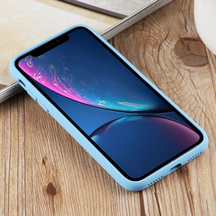 For iPhone XR Herringbone Texture Silicone Protective Case