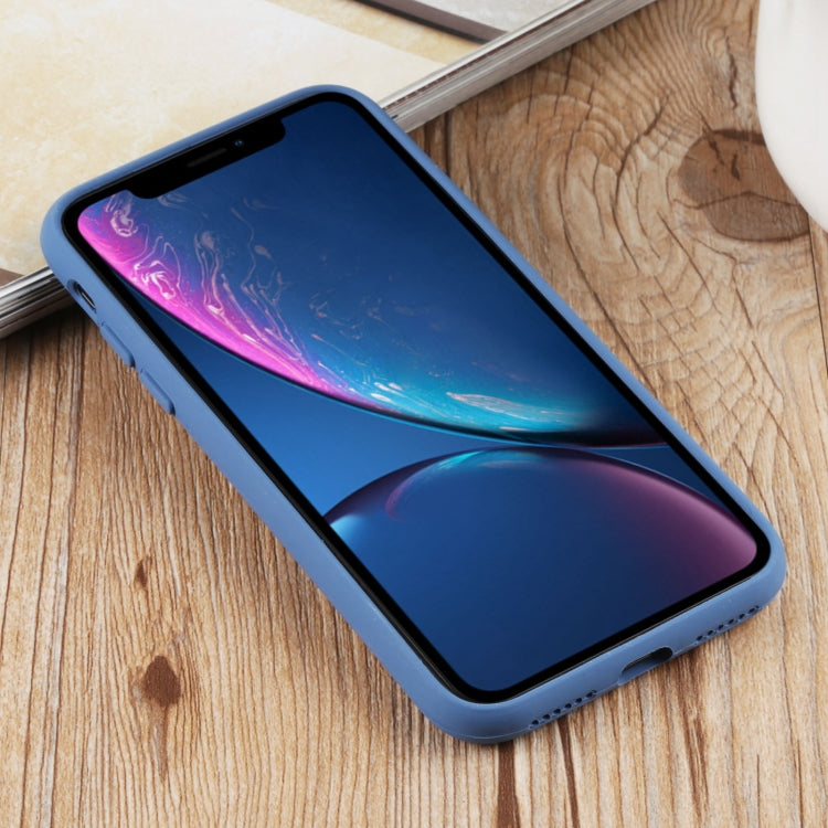 For iPhone XR Herringbone Texture Silicone Protective Case