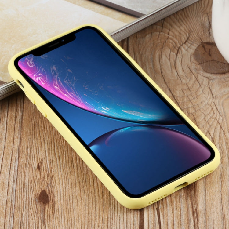 For iPhone XR Herringbone Texture Silicone Protective Case