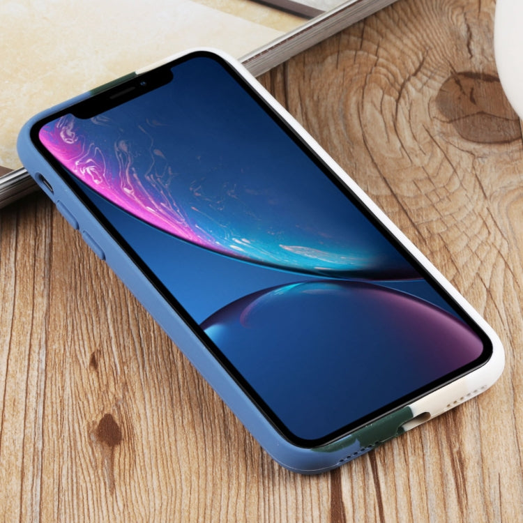 For iPhone XR Herringbone Texture Silicone Protective Case