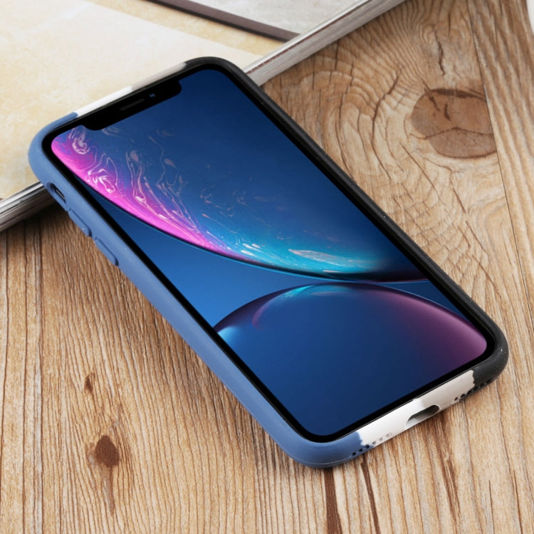 For iPhone XR Herringbone Texture Silicone Protective Case