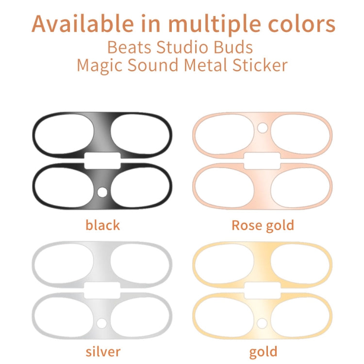 For Beats Studio Buds Wireless Bluetooth Earphone Magic Sound Metal Protective Sticker