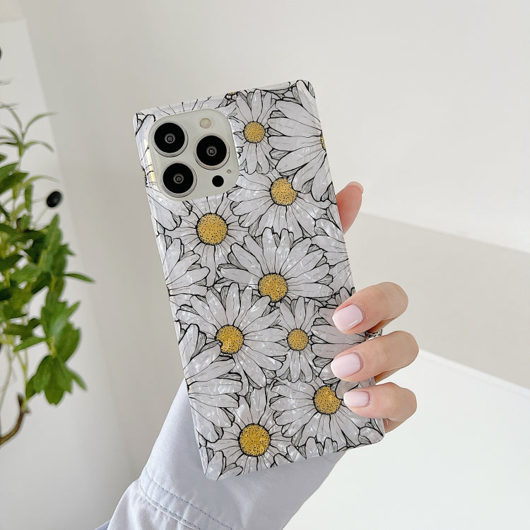 For iPhone 13 Shell Pattern Shockproof Square Protective Case