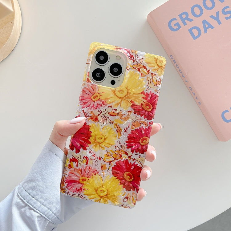 For iPhone 13 Pro Shell Pattern Shockproof Square Protective Case