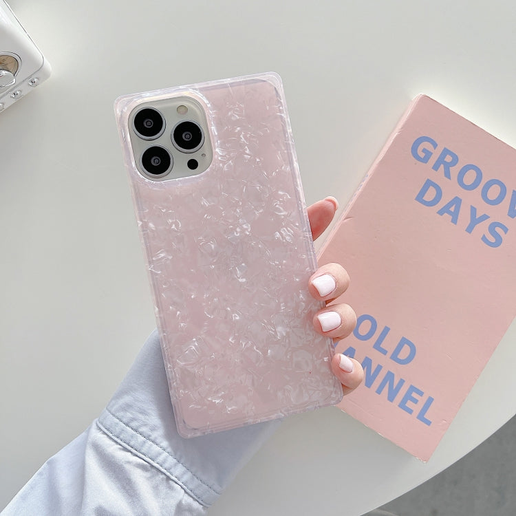 For iPhone 13 Shell Pattern Straight-Edge Soft TPU Protective Case