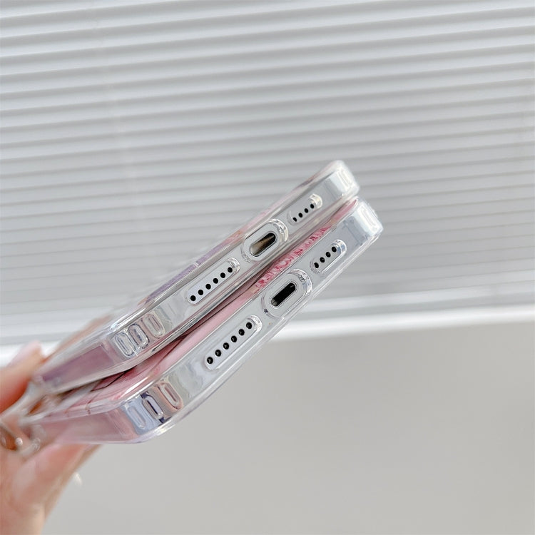 For iPhone 13 Pro Max Dual-side Laminating Electroplating Honeycomb TPU Protective Case