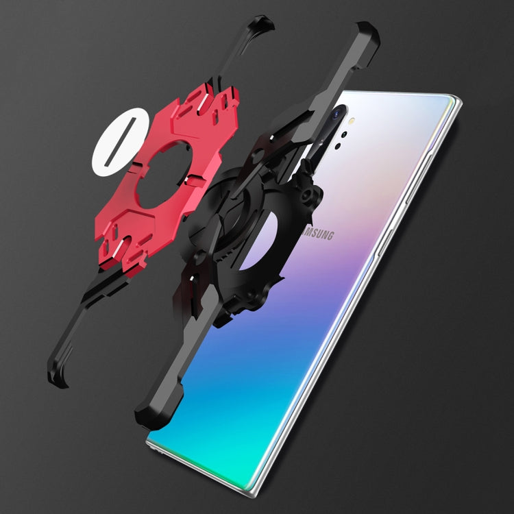 For Galaxy Note 10 Hero Series Anti-fall Wear-resistant Metal Protective Case with Bracket