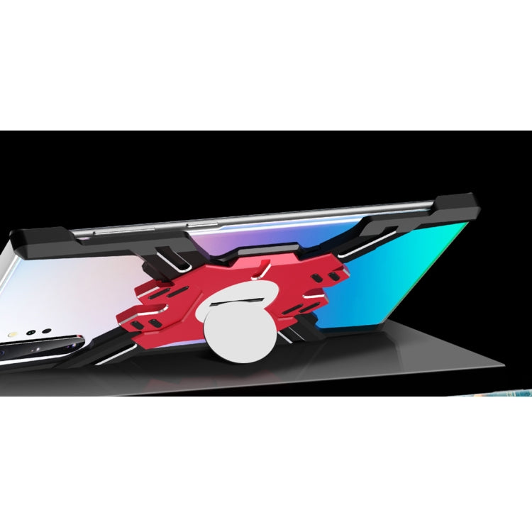For Galaxy Note 10+ Hero Series Anti-fall Wear-resistant Metal Protective Case with Bracket