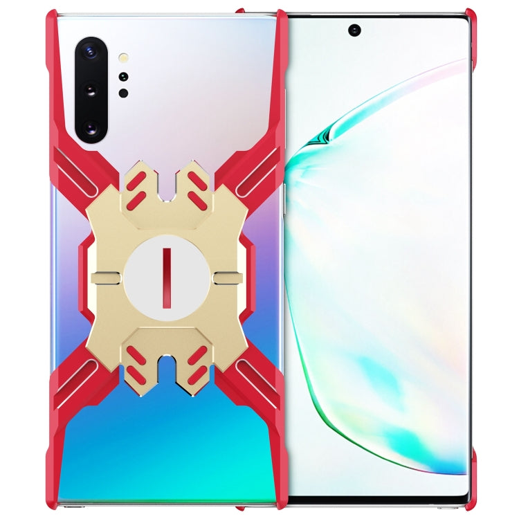 For Galaxy Note 10+ Hero Series Anti-fall Wear-resistant Metal Protective Case with Bracket