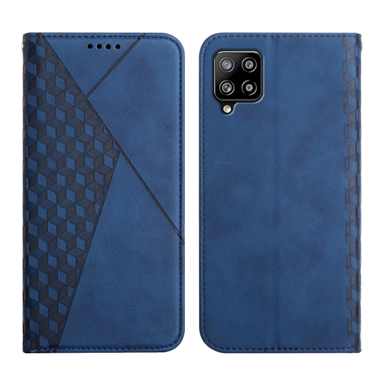 For Samsung Galaxy A42 5G Diamond Pattern Splicing Skin Feel Magnetic Horizontal Flip Leather Case with Card Slots & Holder & Wallet
