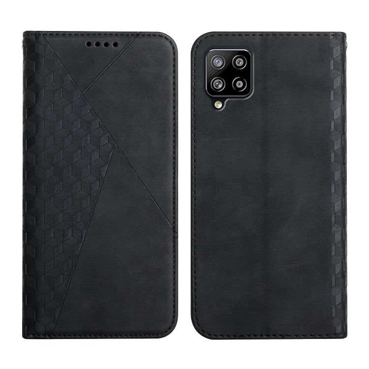 For Samsung Galaxy A42 5G Diamond Pattern Splicing Skin Feel Magnetic Horizontal Flip Leather Case with Card Slots & Holder & Wallet