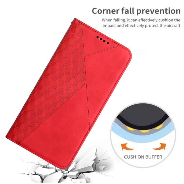 For Samsung Galaxy A71 5G Diamond Pattern Splicing Skin Feel Magnetic Horizontal Flip Leather Case with Card Slots & Holder & Wallet