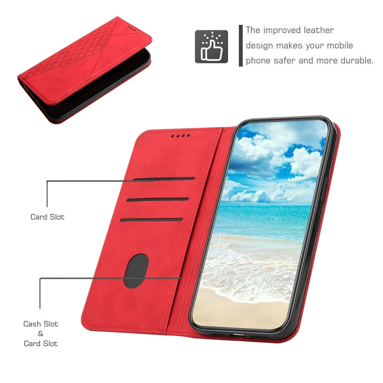 For Samsung Galaxy S20 Ultra Diamond Pattern Splicing Skin Feel Magnetic Horizontal Flip Leather Case with Card Slots & Holder & Wallet