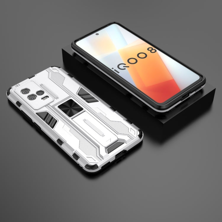 For vivo iQOO 8 Supersonic PC + TPU Shock-proof Protective Case with Holder