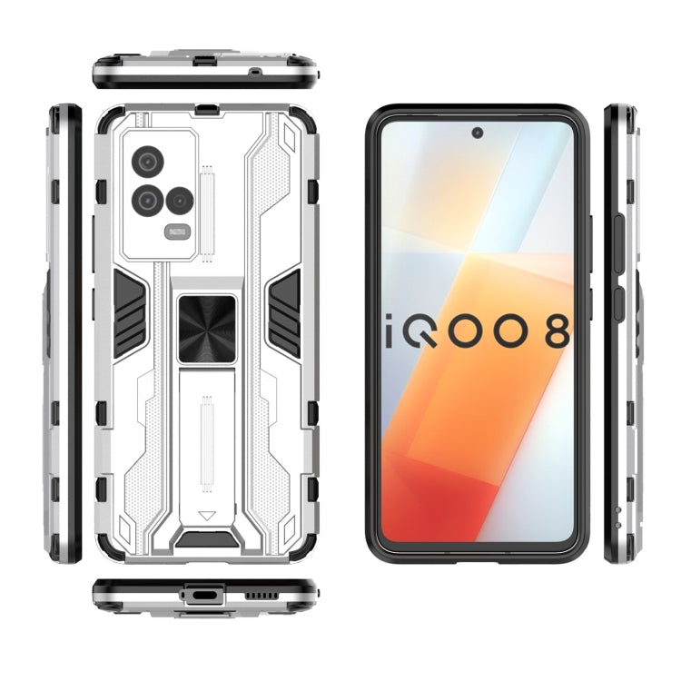 For vivo iQOO 8 Supersonic PC + TPU Shock-proof Protective Case with Holder