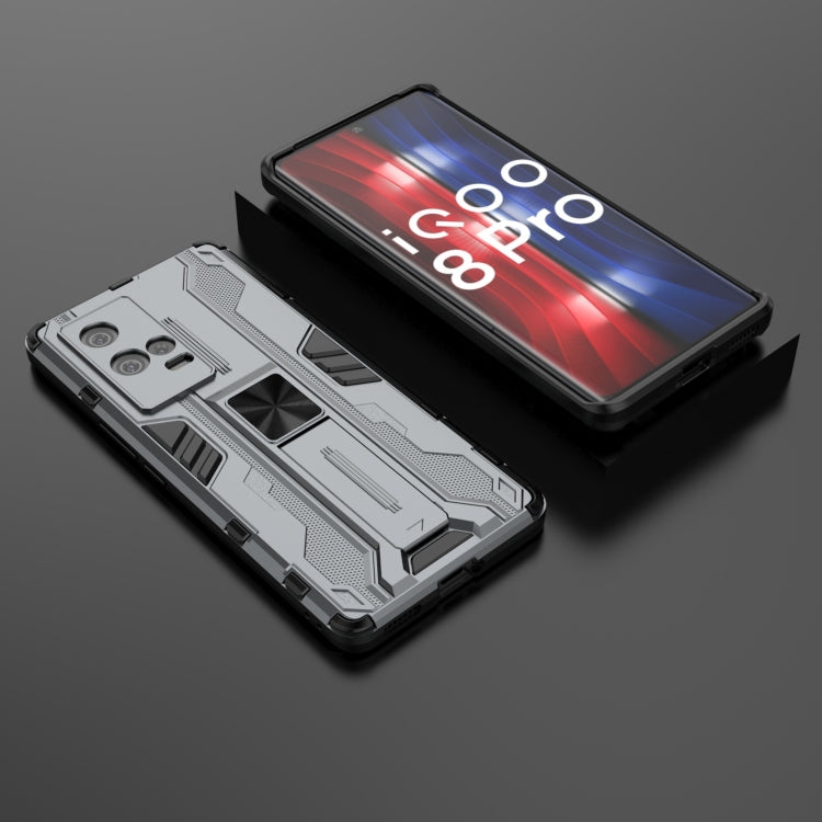 For vivo iQOO 8 Pro Supersonic PC + TPU Shock-proof Protective Case with Holder