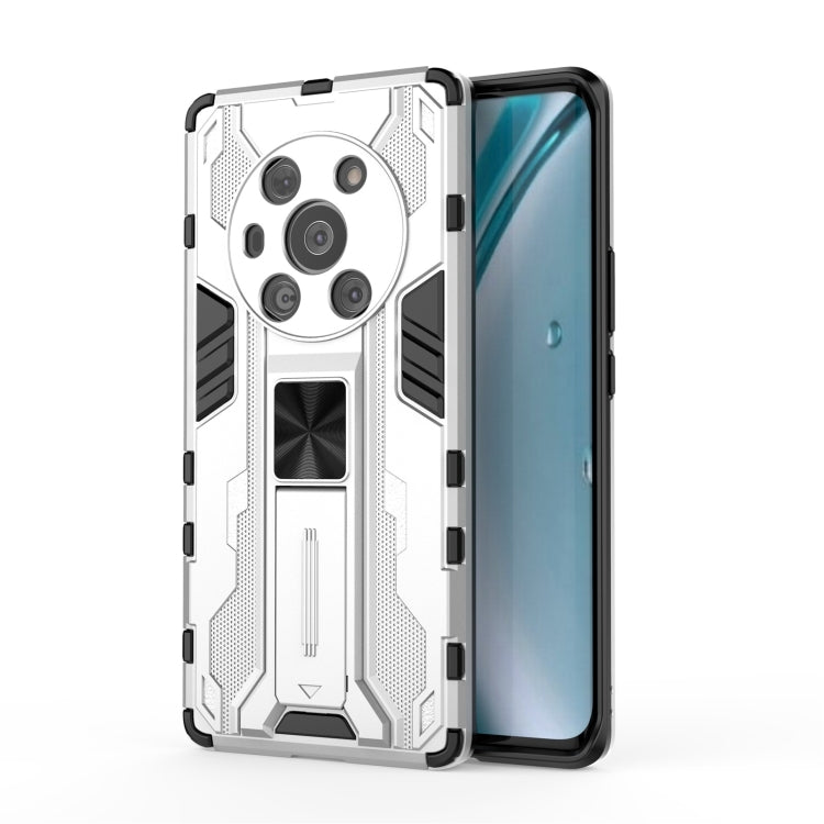 For Honor Magic3 Leather Version Supersonic PC + TPU Shock-proof Protective Case with Holder