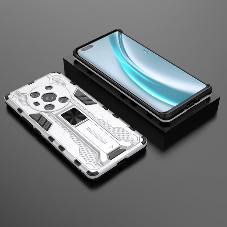 For Honor Magic3 Leather Version Supersonic PC + TPU Shock-proof Protective Case with Holder