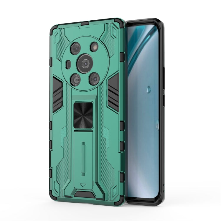 For Honor Magic3 Leather Version Supersonic PC + TPU Shock-proof Protective Case with Holder