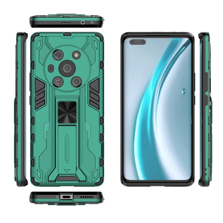 For Honor Magic3 Leather Version Supersonic PC + TPU Shock-proof Protective Case with Holder